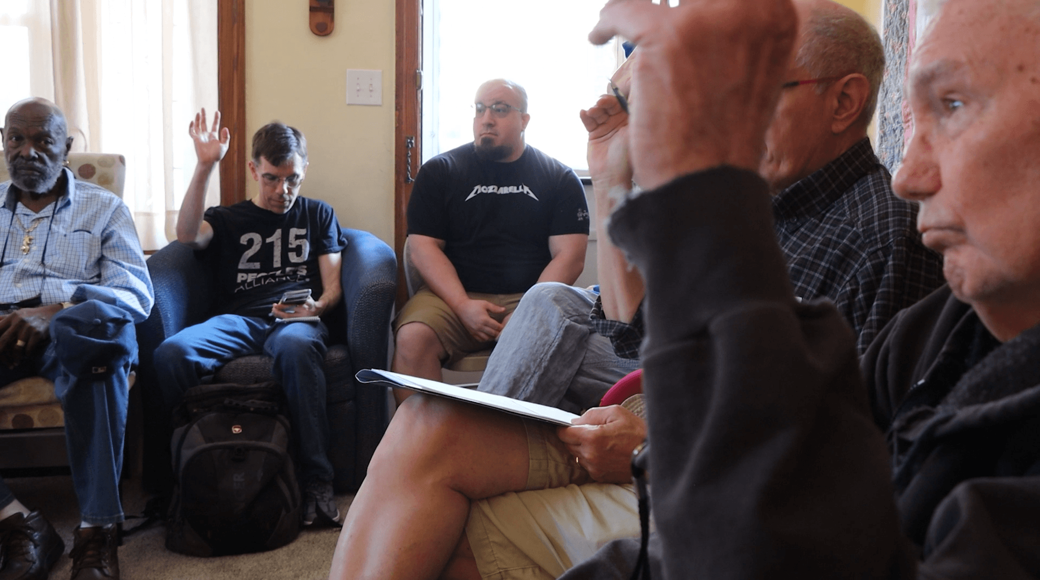 A 215 People's Alliance community meeting