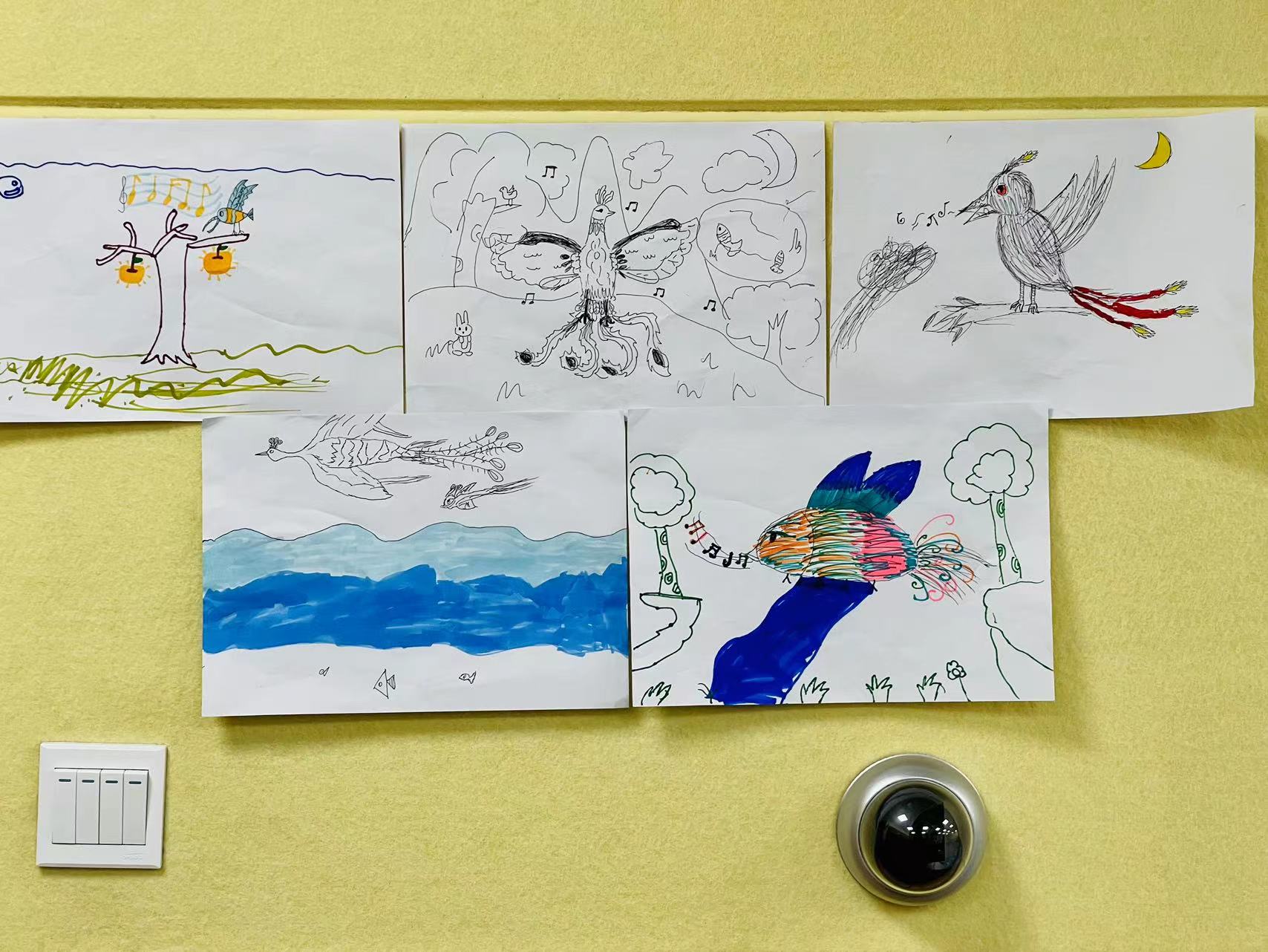 Student paintings from The Nightingale project